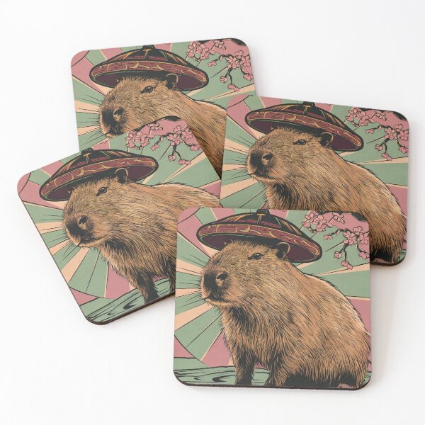 Item preview, Stay Zen Capybara Vintage designed and sold by SixElements.