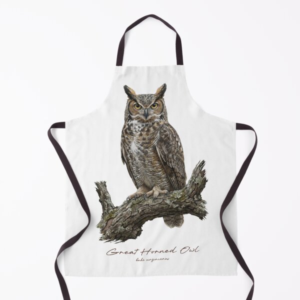 Item preview, Great Horned Owl on Rustic Branch designed and sold by Takeda-art.