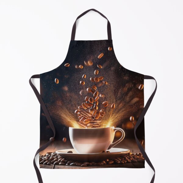 Item preview, Coffee Beans Explosion Over Hot Coffee designed and sold by Marcu Ioachim.