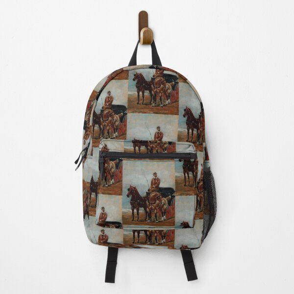 Item preview, Monsieur by Henri de Toulouse-Lautrec | Vintage Equestrian Carriage Wall Art | Belle Époque French Horse Art Print designed and sold by artofuniverse.