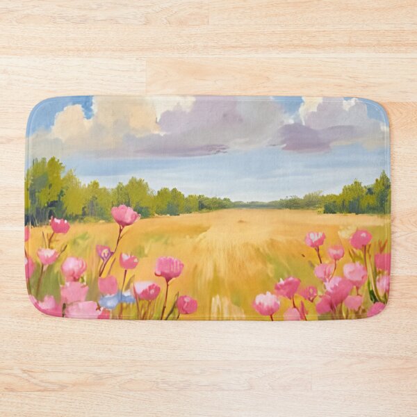 Item preview, Pink Flower Field designed and sold by artbynalamagnolia.