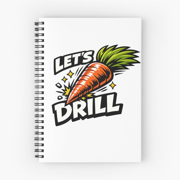 Item preview, Let's Drill Funny Carrot Bold designed and sold by Byte-shirt.