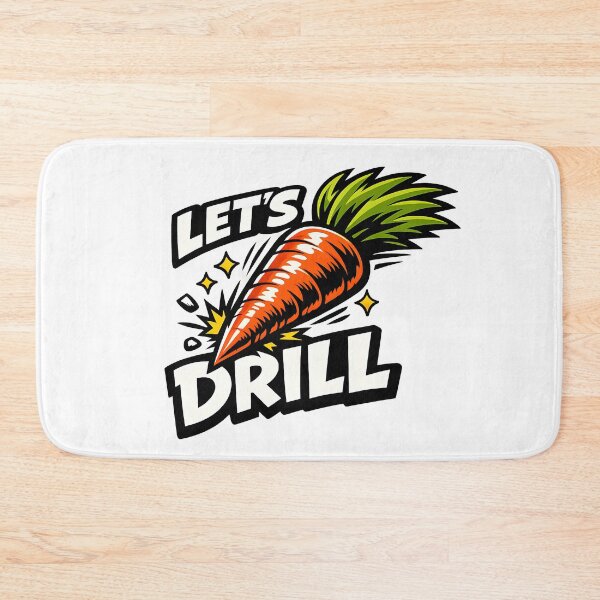Item preview, Let's Drill Funny Carrot Bold designed and sold by Byte-shirt.
