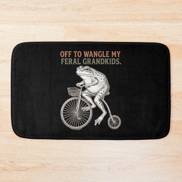 Item preview, Off to Wrangle My Feral Grandkids Frog  designed and sold by gear-posters.