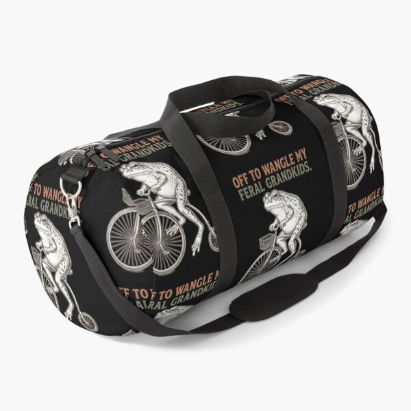 Item preview, Off to Wrangle My Feral Grandkids Frog  designed and sold by gear-posters.
