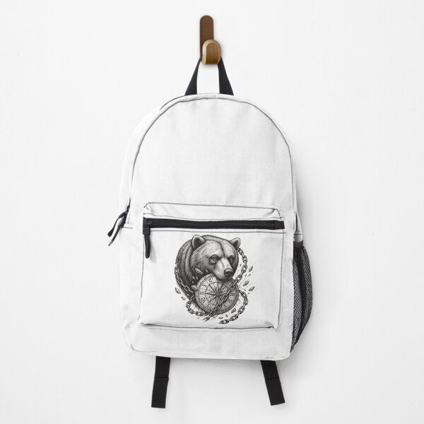 Item preview, Breaking the Chains of Time Bear Vintage Clock Graphic Design designed and sold by Kavya Art.