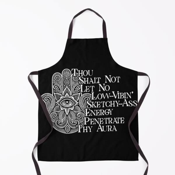 Item preview, Thou Shalt Not Let Low Vibin' Energy Penetrate Thy Aura Hamsa Hand designed and sold by NgumohaLanke.