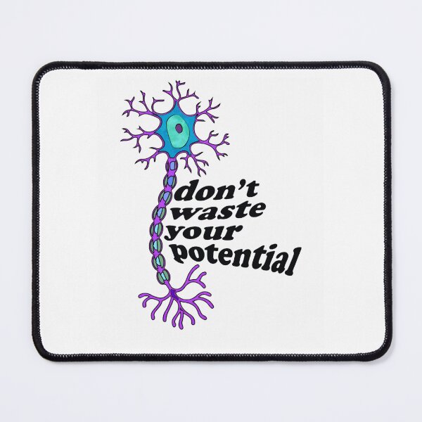 Item preview, Reach Your Potential Neuron Brain Motivation Sticker Design designed and sold by Creative Spark.