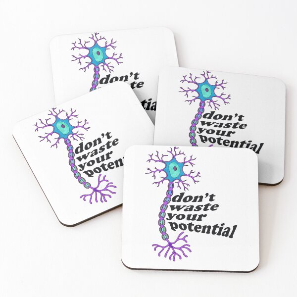 Item preview, Reach Your Potential Neuron Brain Motivation Sticker Design designed and sold by Creative Spark.