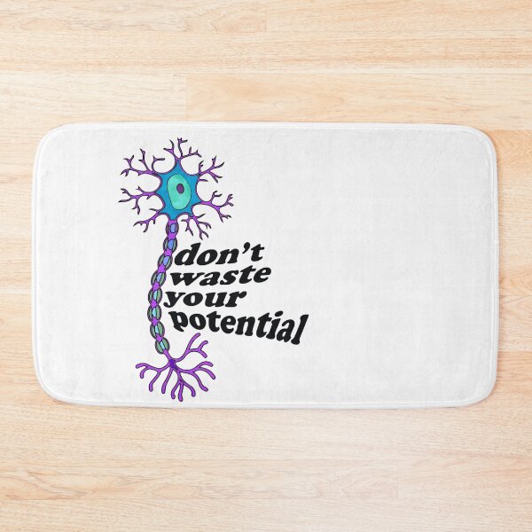 Item preview, Reach Your Potential Neuron Brain Motivation Sticker Design designed and sold by Creative Spark.
