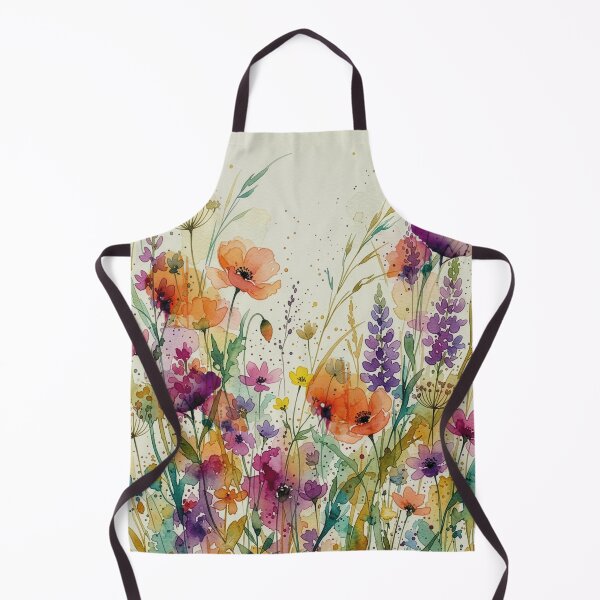 Item preview, Wildflower Meadow Watercolor Painting designed and sold by Rutvain.