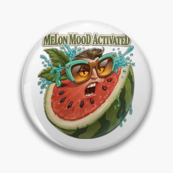 Item preview, Melon Mood Activated Funny Watermelon Face designed and sold by Marcikart.