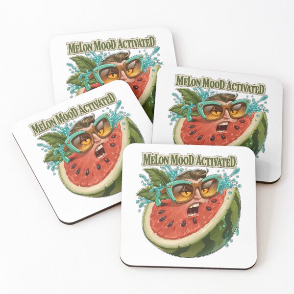 Item preview, Melon Mood Activated Funny Watermelon Face designed and sold by Marcikart.