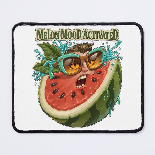 Item preview, Melon Mood Activated Funny Watermelon Face designed and sold by Marcikart.