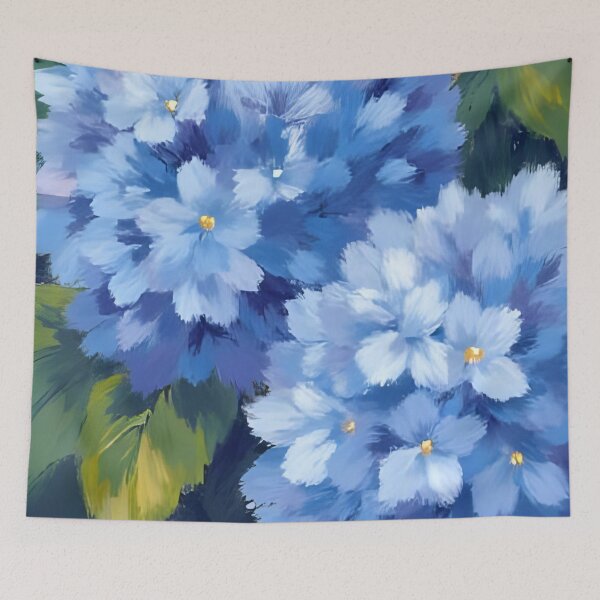 Item preview, Hydrangea Blues designed and sold by artbynalamagnolia.