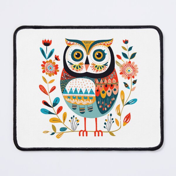 Item preview, Folk Art Owl designed and sold by FloralFolkArt.