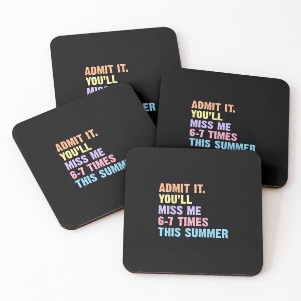 Item preview, Admit It You'll Miss Me 6-7 Times This Summer Funny Retro designed and sold by designclub.