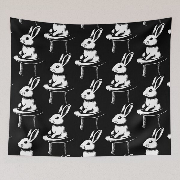 Item preview, Rabbit in the hat - White designed and sold by heptenart.
