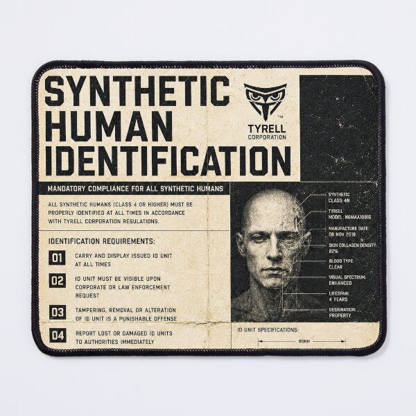 Item preview, Synthetic Human Identification designed and sold by PlanetBPop.