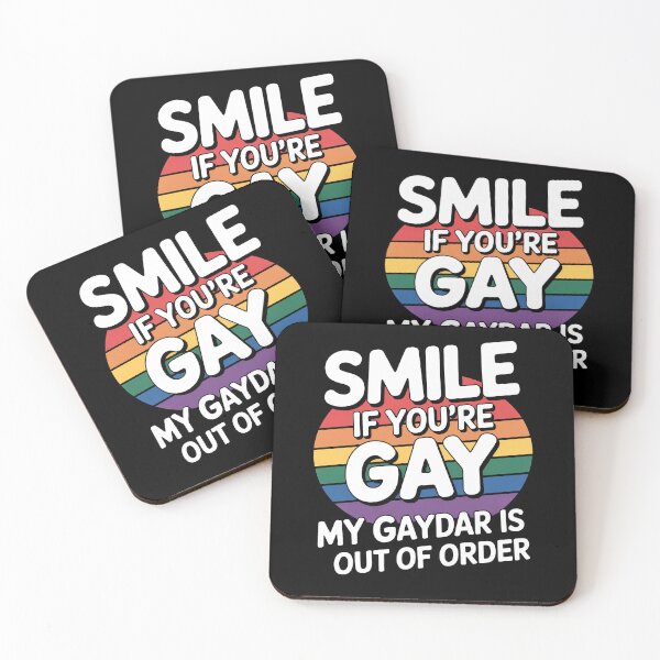 Item preview, Smile If You're Gay My Gaydar Is Out Of Order Funny LGBT Pride Gift designed and sold by Say It With Ink.