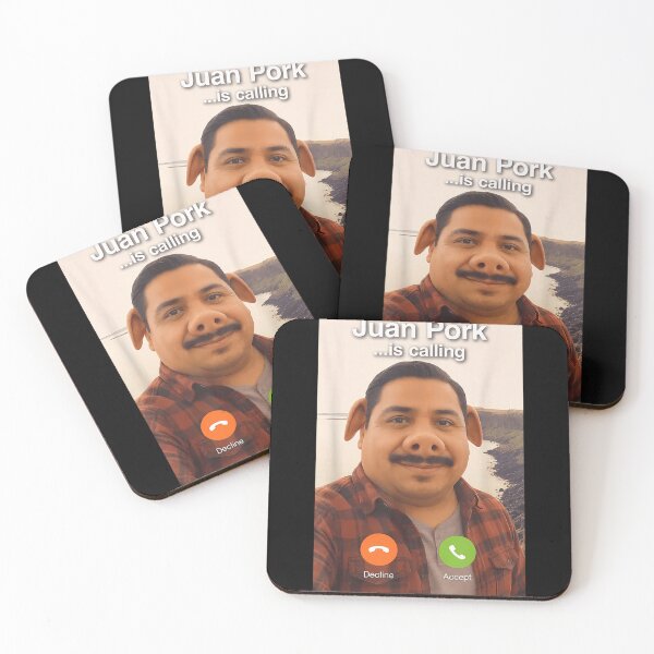 Item preview, Juan Pork Is Calling Funny Pig Man Meme Aesthetic Viral Internet Trend designed and sold by StuZabine.
