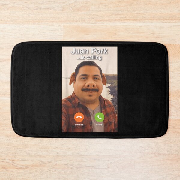 Item preview, Juan Pork Is Calling Funny Pig Man Meme Aesthetic Viral Internet Trend designed and sold by StuZabine.