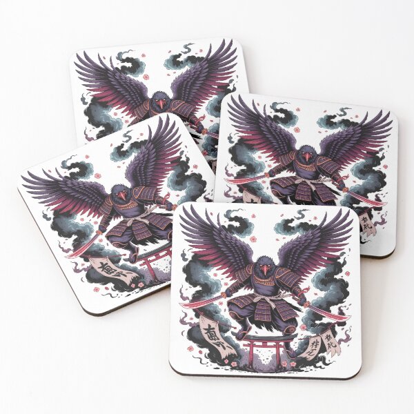 Item preview, Tengu Shogun Commander: Imperial Purple Wings & Cursed Blades designed and sold by OnikaD art.