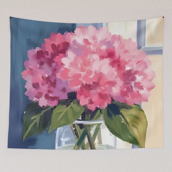Item preview, Pink Hydrangea Bouquet designed and sold by artbynalamagnolia.