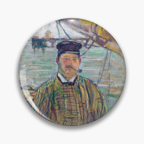 Item preview, Monsieur Émile Davoust by Henri de Toulouse-Lautrec | Maritime Portrait Wall Art, Belle Époque French Nautical Art Print designed and sold by artofuniverse.