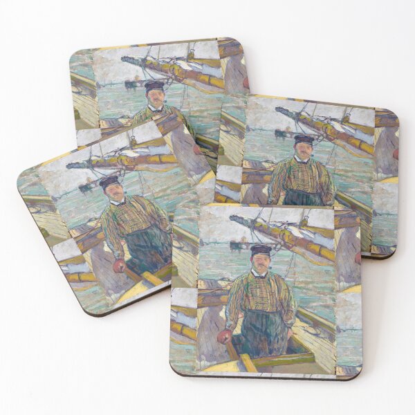 Item preview, Monsieur Émile Davoust by Henri de Toulouse-Lautrec | Maritime Portrait Wall Art, Belle Époque French Nautical Art Print designed and sold by artofuniverse.