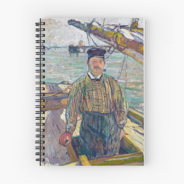 Item preview, Monsieur Émile Davoust by Henri de Toulouse-Lautrec | Maritime Portrait Wall Art, Belle Époque French Nautical Art Print designed and sold by artofuniverse.