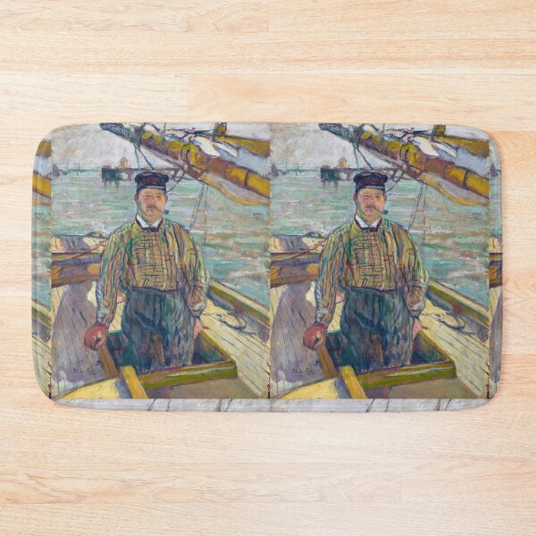 Item preview, Monsieur Émile Davoust by Henri de Toulouse-Lautrec | Maritime Portrait Wall Art, Belle Époque French Nautical Art Print designed and sold by artofuniverse.