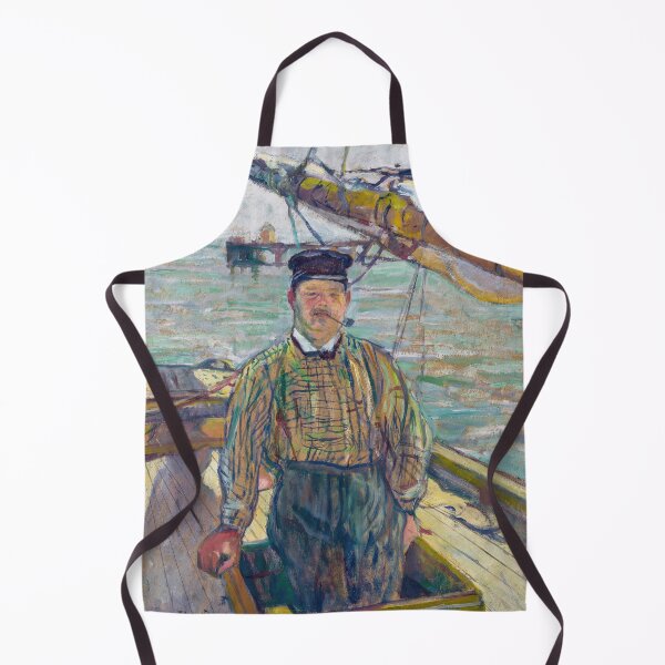 Item preview, Monsieur Émile Davoust by Henri de Toulouse-Lautrec | Maritime Portrait Wall Art, Belle Époque French Nautical Art Print designed and sold by artofuniverse.