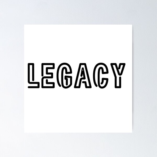 Item preview, LEGACY — More than a word, it’s an identity. Minimal. Bold. Timeless. designed and sold by UrbanEchoHub.