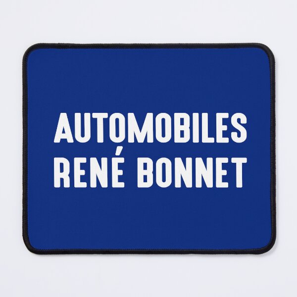 Item preview, Automobiles René Bonnet - Reims, Montlhéry - white print designed and sold by retropetrol.