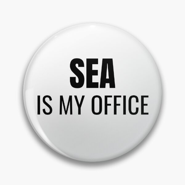 Item preview, Sea is my Office (Black) designed and sold by ShipCrewNation.