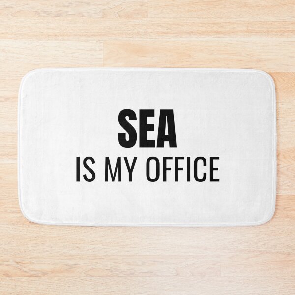 Item preview, Sea is my Office (Black) designed and sold by ShipCrewNation.
