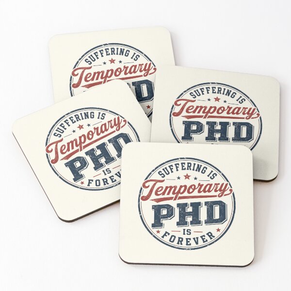 Item preview, Suffering Is Tamporary PhD Is Forever designed and sold by DemureArtsy.