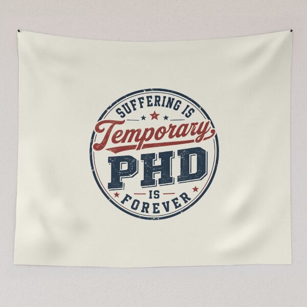 Item preview, Suffering Is Tamporary PhD Is Forever designed and sold by DemureArtsy.
