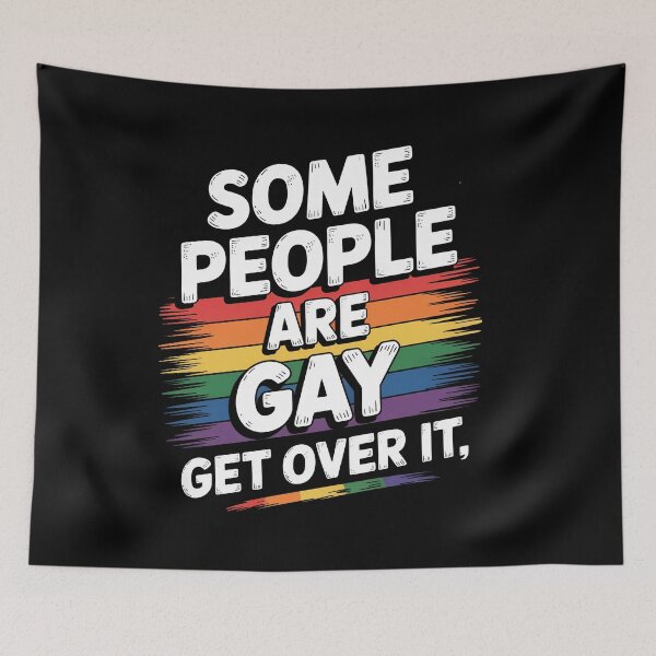 Item preview, Some People Are Gay Get Over It LGBT Pride Gift designed and sold by Say It With Ink.