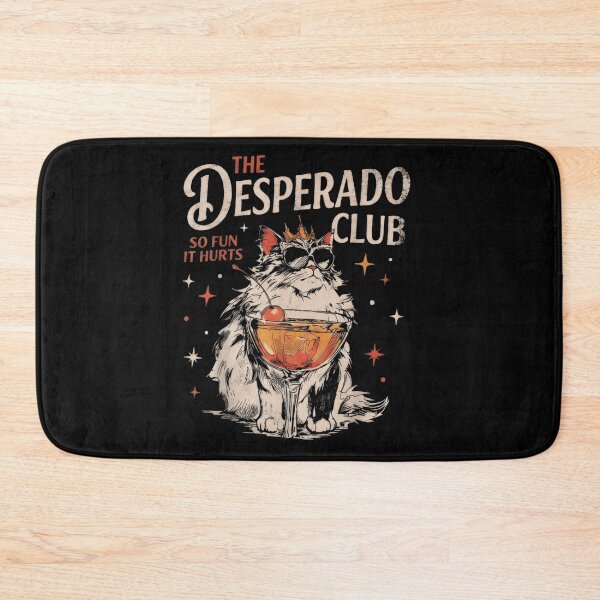 Item preview, The Desperado Club So Fun It Hurts Cool Cat With Cocktail designed and sold by MassonCalepon.