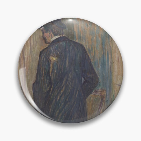 Item preview, Monsieur Luis Pascal Seen From Behind by Henri de Toulouse-Lautrec | Belle Époque Gentleman Portrait Art Print designed and sold by artofuniverse.