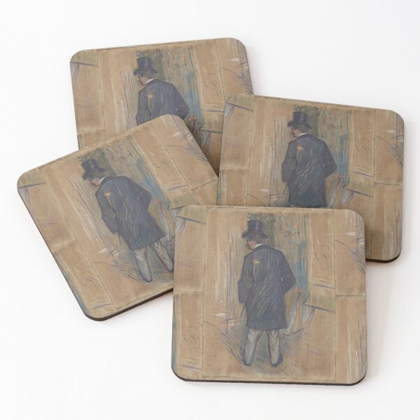 Item preview, Monsieur Luis Pascal Seen From Behind by Henri de Toulouse-Lautrec | Belle Époque Gentleman Portrait Art Print designed and sold by artofuniverse.
