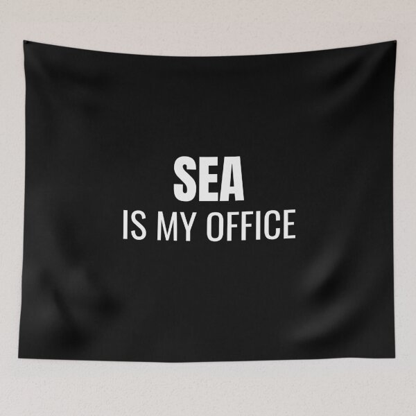 Item preview, Sea is my Office (White) designed and sold by ShipCrewNation.