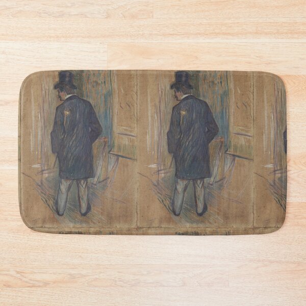 Item preview, Monsieur Luis Pascal Seen From Behind by Henri de Toulouse-Lautrec | Belle Époque Gentleman Portrait Art Print designed and sold by artofuniverse.