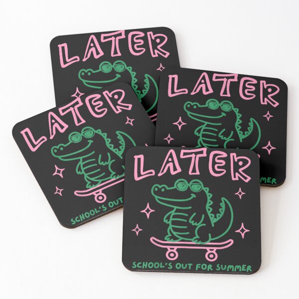 Item preview, Later Crocodile School Is Out For Summer Skateboard Vacation Mode Design designed and sold by MassonCalepon.