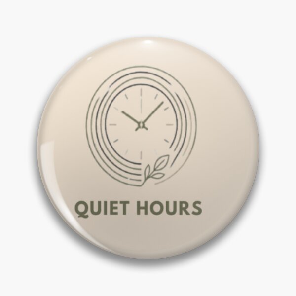 Item preview, Quiet Hours - Minimalist Clock and Ripples Aesthetic designed and sold by Inkfino.