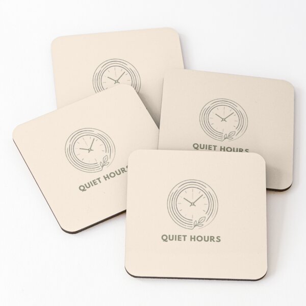 Item preview, Quiet Hours - Minimalist Clock and Ripples Aesthetic designed and sold by Inkfino.