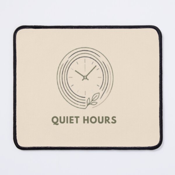 Item preview, Quiet Hours - Minimalist Clock and Ripples Aesthetic designed and sold by Inkfino.