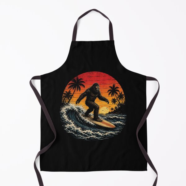 Item preview, Bigfoot Surfer Retro Sunset Sasquatch Surfing Summer designed and sold by Kladhadredo.